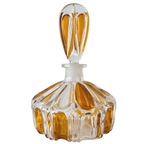 Artdeco Stijl Poederdoos Persglas Amber Transparant 1950’s thumbnail 4