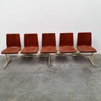 Teak Plywood Vintage Industrieel Retro Kerkbank 60S Design thumbnail 2