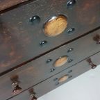 Particularly Cool English Chest Of Drawers / Chest Of Drawers. Dated (charles 2 Era). Made Of Sol thumbnail 15