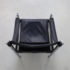 Lounge Chair In Leather And Chrome By Johanson Design Sweden, 1970S thumbnail 10