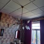 Vintage Spider Luster / Hanglamp Met 9 Lichtpunten thumbnail 11