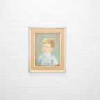 Beige Lijst Schilderij Portret Jongen thumbnail 2
