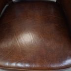 Geweldige Set Van 2 Cognac Kleurige Rundleren Ralph Lauren Design Eetkamerstoelen thumbnail 15