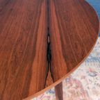 Vintage Palissander Ronde Eettafel, Verlengbaar, Jaren 60 thumbnail 9