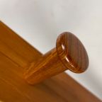 Vintage Teakhouten Wandkapstok Met Hangers, Aksel Kjersgaard Voor Odder Mobler, Denemarken 1960's thumbnail 2