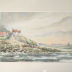 Walter Lootens - Aquarel - Zicht Uit Mousehole thumbnail 7