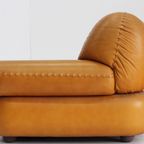 Sapporo Italiaanse Cognac Leren Loungestoelen Voor Mobil Girgi Uit De Jaren 70, Set Van 2 thumbnail 6