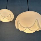 2X Vintage Design Peill & Putzler Opaline Hanglampen thumbnail 6