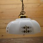 Ouderwetse Glazen Plafond Lamp Met Ketting thumbnail 3