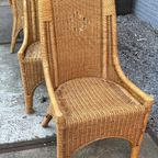 Rotan 4 Eetkamerstoelen Penelope Honingkleur thumbnail 7