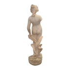 Italiaans Albasten Beeld Van Een Naakte Vrouw, Circa 1900 thumbnail 4