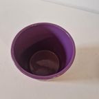Retro Paarse Bloempot Mand Structuur Kamerplant Pot thumbnail 2