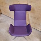 Stijlvolle Strakke Lexi Lounge Paarse Draaifauteuil thumbnail 5