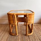 Bamboe Rotan Tafel Vintage thumbnail 10