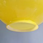 Vintage Gele Opaline Hanglamp, Jaren 70 thumbnail 7