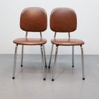 Set Van 2 Vintage Buisframe Stoelen thumbnail 3