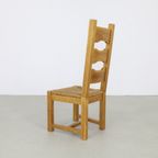 4x Vintage Eetkamerstoelen Brutalist 1970s thumbnail 6