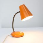 Vintage Tafellamp Metaal Oranje thumbnail 5