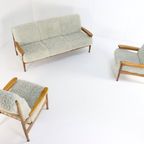 Fluffy Bank + 2 Fauteuil 'sliedrecht' Vintage thumbnail 13