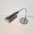 Vintage Bureaulamp Smoke Zilver Italy ’70 Regency Design thumbnail 8