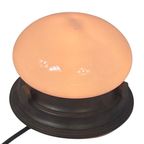 Art Deco - Ceiling Mounted Lamp With Opaline Glas And Brass (Patinated) Base thumbnail 7