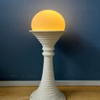 Witte Keramische Mid Century Space Age Vloerlamp Van Doria Leuchten thumbnail 3