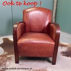 Elegante Vintage Leren Fauteuil Uit 1963 thumbnail 14