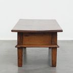 Prachtige Grote Antieke Salontafel Met Originele Details En Een Mooi Patina thumbnail 2