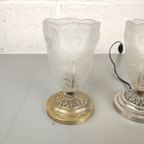 Koppel Art Deco Persglas Tafellampjes thumbnail 3