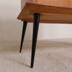 Secretaire Met Schuifdeuren Op Ranke Poten, Jaren 50 thumbnail 19