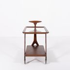 Rare Bar Cart/Serving Trolley From Gianfranco Frattini, Italy 1960’S thumbnail 7