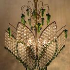 Vintage Groene Druiven Murano Kroonluchter Hanglamp thumbnail 10