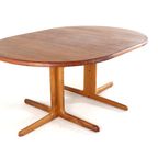 Vintage Ronde 2x Verlengbare Massief Teak Eettafel Tafel Deens thumbnail 13