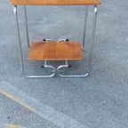 Vintage Bauhaus Art Deco Bijzettafel Sidetable Nachtkastje thumbnail 13