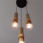 Mid-Century Brass & Glass Lamp. thumbnail 8