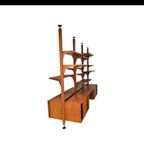 Very Rare Modular Royal Series Wall Unit In Teak By Poul Cadovius, Denmark, 1960S thumbnail 9
