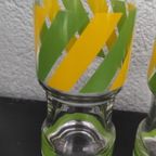 Vintage Limonadeglazen Met Strepen 3X thumbnail 3