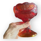 Carnaval Glas Rood Oranje Schaaltje Ijscoupe Op Voet thumbnail 3