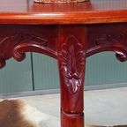 Antieke Halfronde Barok Sidetable thumbnail 5