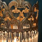 2 Beschikbaar Vintage Opaline Staafjes Tafellampen Kristal thumbnail 6