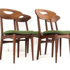 Set 4 Eetkamerstoelen Vintage Stoelen Nieuw Bekleed Gerestaureerd thumbnail 7