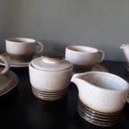 Mid Century Vintage Gerzit West Germany Koffie Of Thee Servies. 15 Delig. thumbnail 3