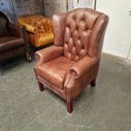 Chesterfield Gloucester Fauteuil – Sc-tan Leer thumbnail 3