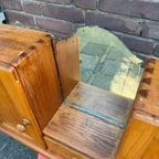 Brocante Badkamerkastje Met Oude Spiegel / Medicijnkastje thumbnail 7