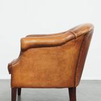 Charmante En Comfortabele Schapenleren Clubfauteuil Met Prachtige Kleuren thumbnail 5