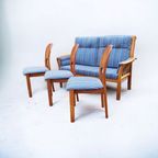 Eetkamer Set - Ole Wanscher & Schou Andersen - Bankje Met 3 Stoelen thumbnail 2