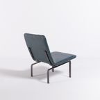 Danish Architectural Lounge Chair / Stoel / Fauteuil In Blue Galon From 1960’S thumbnail 5