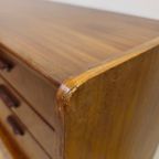 Vintage Teak Fineer Dressoir Lowboard Kast Kastje thumbnail 12