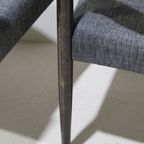 4x Vintage Eetkamerstoelen - Jaren '60, Bruin, Grijs thumbnail 4