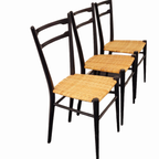 Cane Chairs In The Style Of Gio Ponti, Set Of 3 thumbnail 3